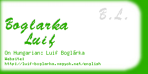 boglarka luif business card
