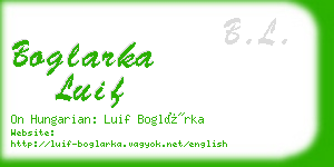 boglarka luif business card